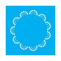 Stencil Tamako Sousplat - 30X30Cm - Ref 9777 Stencil Tamako Sousplat - 30X30Cm - Ref 9777