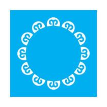 Stencil Tamako Sousplat - 30X30Cm - Ref 9780 Stencil Tamako Sousplat - 30X30Cm - Ref 9780