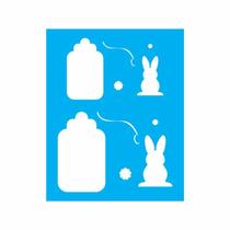 Stencil Tamako Tag Páscoa - 20X25Cm - Ref 9138 Stencil Tamako Tag Páscoa - 20X25Cm - Ref 9138