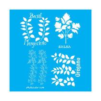 Stencil Tamako Temperos - 30X30Cm - Ref 9987