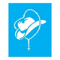 Stencil Tamako Terço - 20X25Cm - Ref B228 Stencil Tamako Terço - 20X25Cm - Ref B228