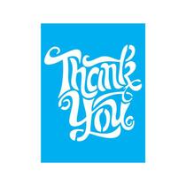 Stencil Tamako Thank You - 15X20Cm - Ref 8534