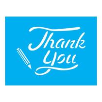 Stencil Tamako Thank You - 15X20Cm - Ref A3248