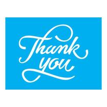 Stencil Tamako Thank You - 15X20Cm - Ref A3441