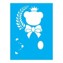 Stencil Tamako Urso - 15X20Cm - Ref A3390
