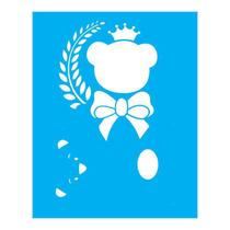 Stencil Tamako Urso - 20X25Cm - Ref B748