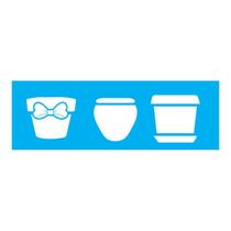 Stencil Tamako Vasos - 10X30Cm - Ref 787 Stencil Tamako Vasos - 10X30Cm - Ref 787