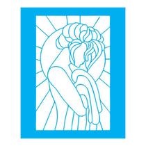 Stencil Tamako Vitral - 20X25Cm - Ref B888