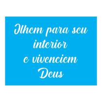 Stencil Tamako Vivenciem Deus - 15X20Cm - Ref A2291