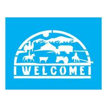 Stencil Tamako Welcome - 15X20Cm - Ref A3547