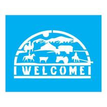 Stencil Tamako Welcome - 20X25Cm - Ref B914