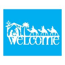 Stencil Tamako Welcome Presépio - 20X25Cm - Ref B116