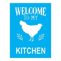 Stencil Tamako Welcome To My Kitchen - 15X20Cm - Ref A2955