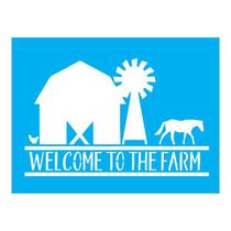 Stencil Tamako Welcome To The Farm - 15X20Cm - Ref A3541
