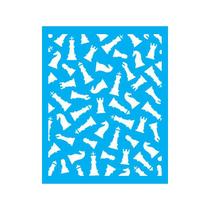 Stencil Tamako Xadrez - 20X25Cm - Ref 9225 Stencil Tamako Xadrez - 20X25Cm - Ref 9225