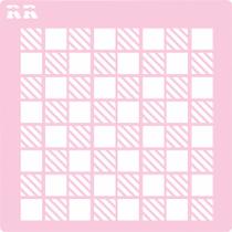 Stencil Xadrez 1 - Ref. 4062 - 1 unidade - RR Cortadores - Rizzo Stencil Xadrez 1 - Ref. 4062 - 1 unidade - RR Cortadores - Rizzo