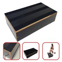 Step Caixote Antiderrapante Mdf 14x80x28 Treinos Academia