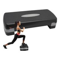 Step de Academia Ajustável 2 Níveis Treino Ginástica Exercícios Fit Pilates Aeróbico