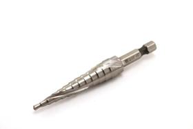 Step Drill TEMO M35 Cobalt Spiral Flute 13, tamanho 3,175 mm a 12,7 mm