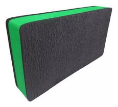 Step Para Academia Fitness 60 X 30 X 10 Ginastica Aeróbico Cor Preto/Verde - EVA HAITI