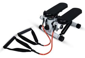 Stepper Simulador De Caminhada C/ Elástico Exercício Perna Cor Branco E Preto