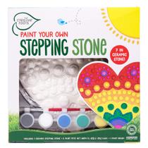 Stepping Stone Creative Roots Mosaic Heart com kit de pintura para crianças
