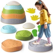 Stepping Stones Dream Building para crianças, antiderrapante, 7 unidades