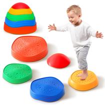 Stepping Stones Kirumie para crianças, plástico antiderrapante, 5 unidades Stepping Stones Kirumie para crianças, plástico antiderrapante, 5 unidades