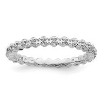 Sterling Silver Stackable Expressions Anel de diamante