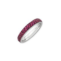 Sterling Silver Stackable Expressions Polido Criado Ruby