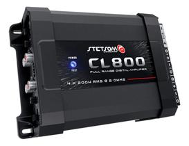 Stetsom CL800.4 Amplificador Digital 4 Canais 800W RMS Compacto e Flexível para Som Profissional Stetsom CL800.4 Amplificador Digital 4 Canais 800W RMS Compacto e Flexível para Som Profissional