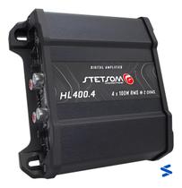 Stetsom HL400.4 Módulo Amplificador 4 Canais 400W RMS 2 Ohms Sem DSP Potência Compacta para Som Automotivo Stetsom HL400.4 Módulo Amplificador 4 Canais 400W RMS 2 Ohms Sem DSP Potência Compacta para Som Automotivo
