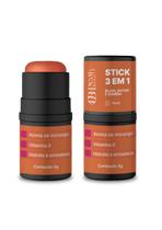 Stick 3 em 1 Baton, Blush e Sombra Stick 3 em 1 Baton, Blush e Sombra