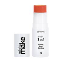 Stick 3 em 1 Sombra Batom Blush Cor Coral Minha Make 5g Odorata REF 2759 Stick 3 em 1 Sombra Batom Blush Cor Coral Minha Make 5g Odorata REF 2759