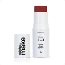 Stick 3 em 1 Sombra Batom Blush Cor Terracota 5g Minha Make Odorata REF 2760