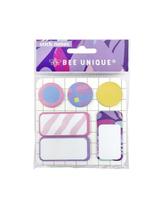 Stick Notes Glow - Estampado/6 Bloquinhos/20 Folhas - Bee Unique Estampado, 6 bloquinhos20 folhas