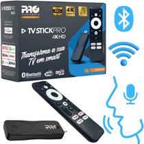 Stick Tv Streaming Pro 4k Android Smart Controle Voz Wifi Bluetooth Prosk1000 Proeletronic Stick Tv Streaming Pro 4k Android Smart Controle Voz Wifi Bluetooth Prosk1000 Proeletronic