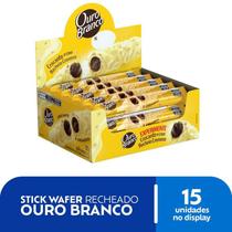 Stick Wafer Recheado Ouro Branco Display 15 unidades de 25g