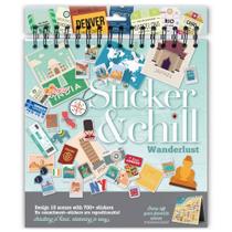 Sticker Book Sticker & Chill para adultos com mais de 700 adesivos Sticker Book Sticker & Chill para adultos com mais de 700 adesivos