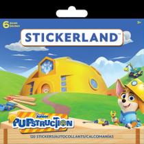 Stickerland Pad Disney Pupstruction de 6 páginas com 120 adesivos