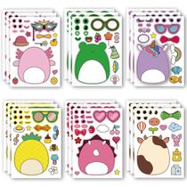 Stickers YSYKJYXGS Personajes de Dibujos Animados "Haz una Carita" x18