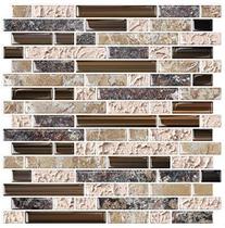 STICKGOO Revestimento adesivo para backsplash, arenito, 30 x 30 cm