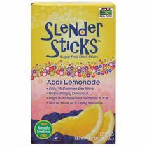 Sticks de bebida sem açúcar Açaí limonada 12 palitos, 1,7 oz da Now Foods (pacote com 2)