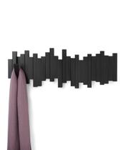 Sticks preto - cabideiro flip com 5 ganchos - umbra