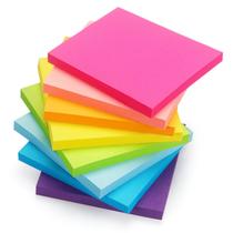 Sticky Notes Early Buy 8 blocos, 8 cores brilhantes, 3 x 3 polegadas e 60 folhas