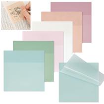 Sticky Notes EOOUT transparente de 3 x 3 polegadas, 6 blocos, 300 folhas