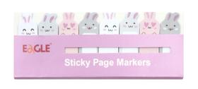 Sticky notes marcares de página 15 folhas por modelo - coelho