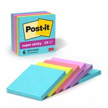 Sticky Notes Post-it Super Sticky 4x4 polegadas 6 almofadas Supernova Neons