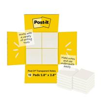 Sticky Notes Post-it transparente de 3 x 3 polegadas e 12 blocos Sticky Notes Post-it transparente de 3 x 3 polegadas e 12 blocos