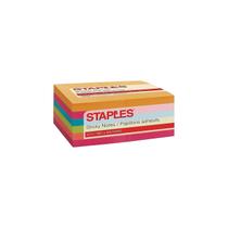 Sticky Notes Staples Stickies Standard 7,6 cm x 12,7 cm Sortidos